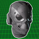 An image of the Ghost Recon Breakpoint NFT helmet, which is ugly.